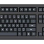 Black computer qwerty keyboard