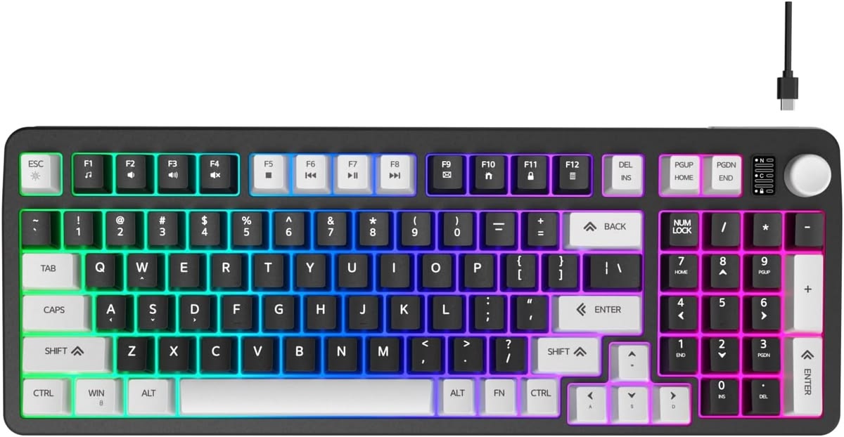 96% Wired Gaming Keyboard