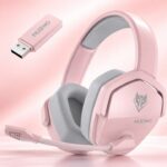 NUBWO Pink Wireless Gaming Headset